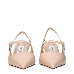 Jimmy Choo Pink Leather Mid Heel Pumps - EU36/US6