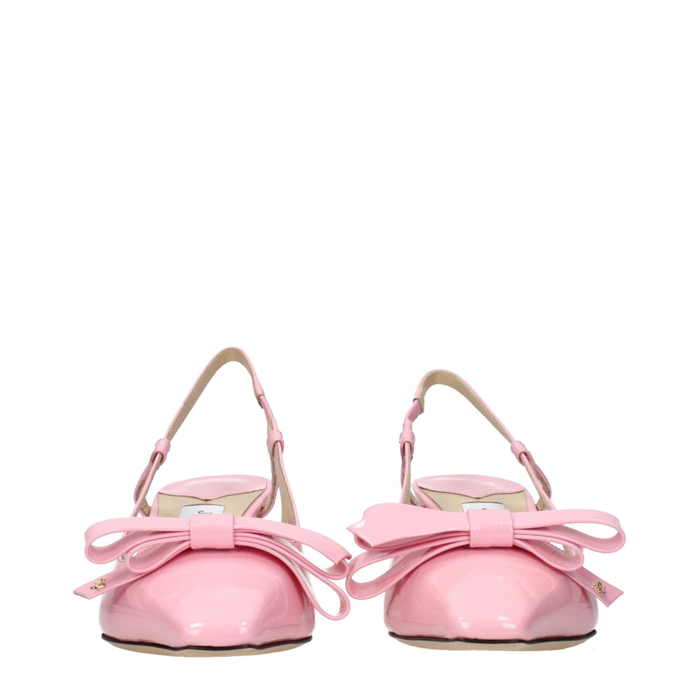 Jimmy Choo Pink Leather Stiletto Heel Sandals