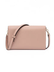 Sac bandoulière en cuir rose poudré Jimmy Choo