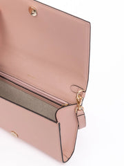 Sac bandoulière en cuir rose poudré Jimmy Choo