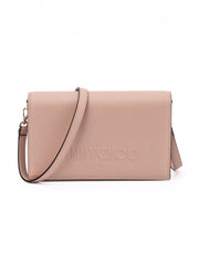 Sac bandoulière en cuir rose poudré Jimmy Choo