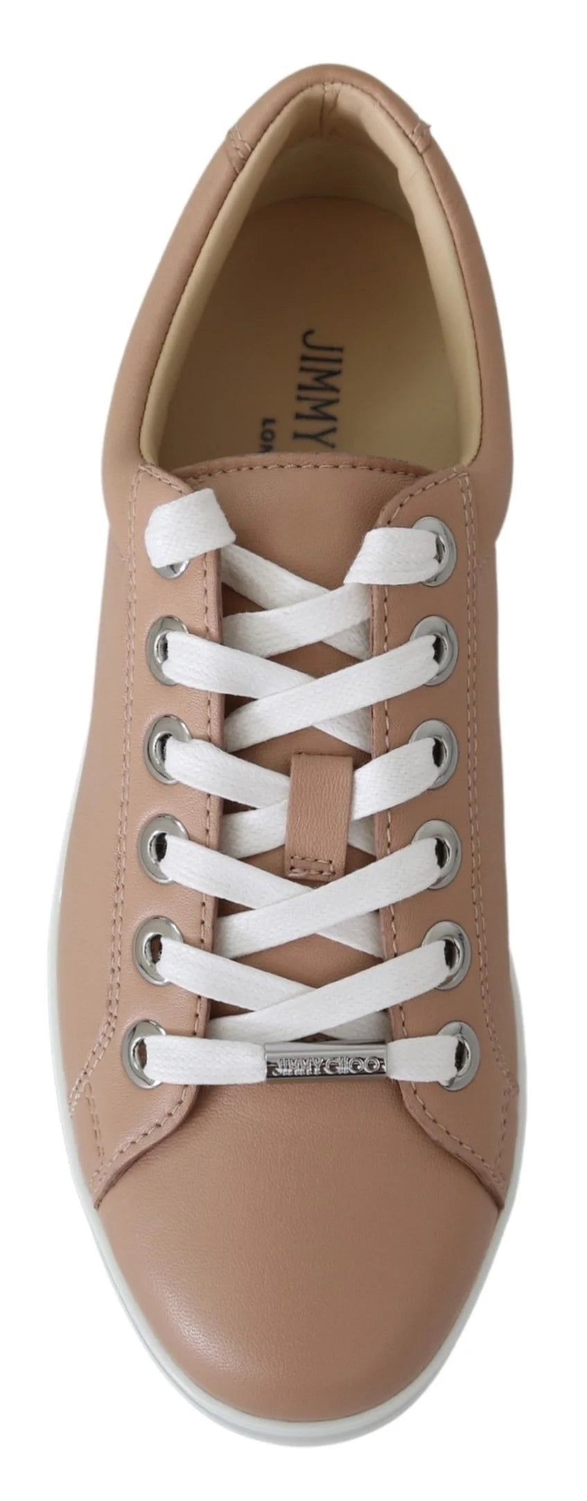 Jimmy Choo Powder Pink Nappa Leather Sneakers - Sneakers