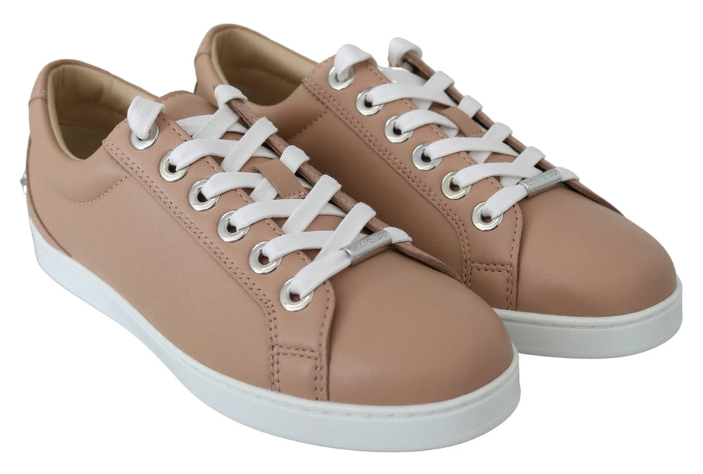 Jimmy Choo Powder Pink Nappa Leather Sneakers - Sneakers