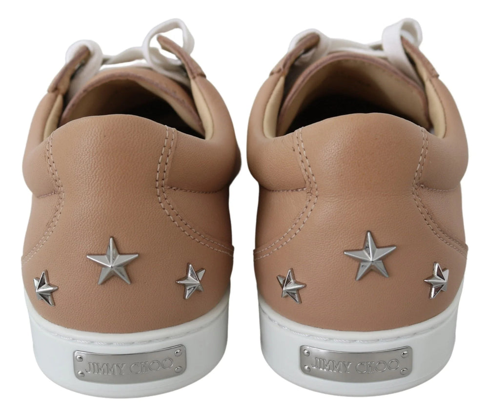 Jimmy Choo Powder Pink Nappa Leather Sneakers - Sneakers