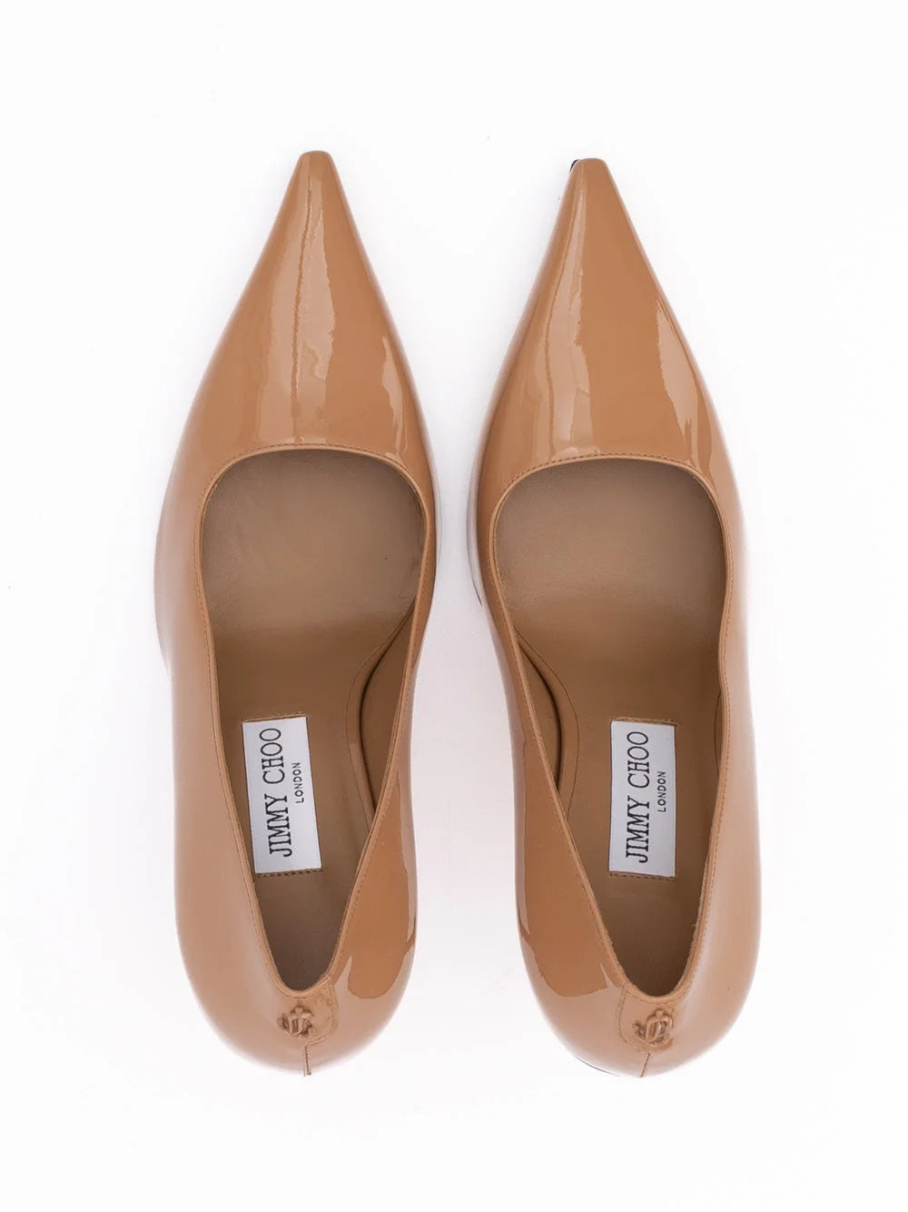 Jimmy Choo púderrózsaszín lakkozott bőr Ixia 95 pumps