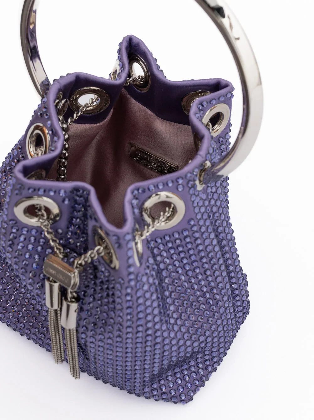 Jimmy Choo Fialova Bon Bon Micro Crystals Bucket