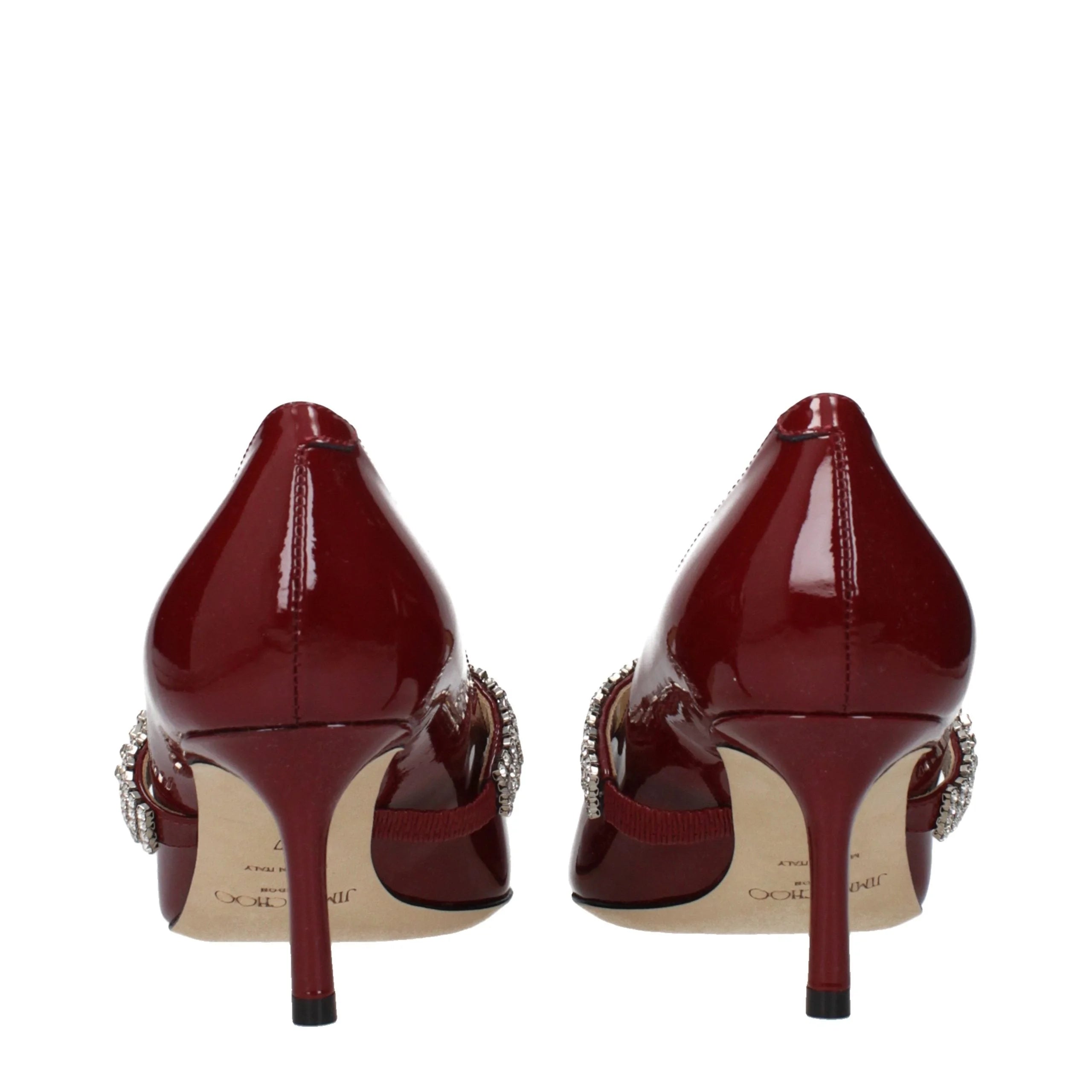 Jimmy Choo Rote Leder High Heel Pumps