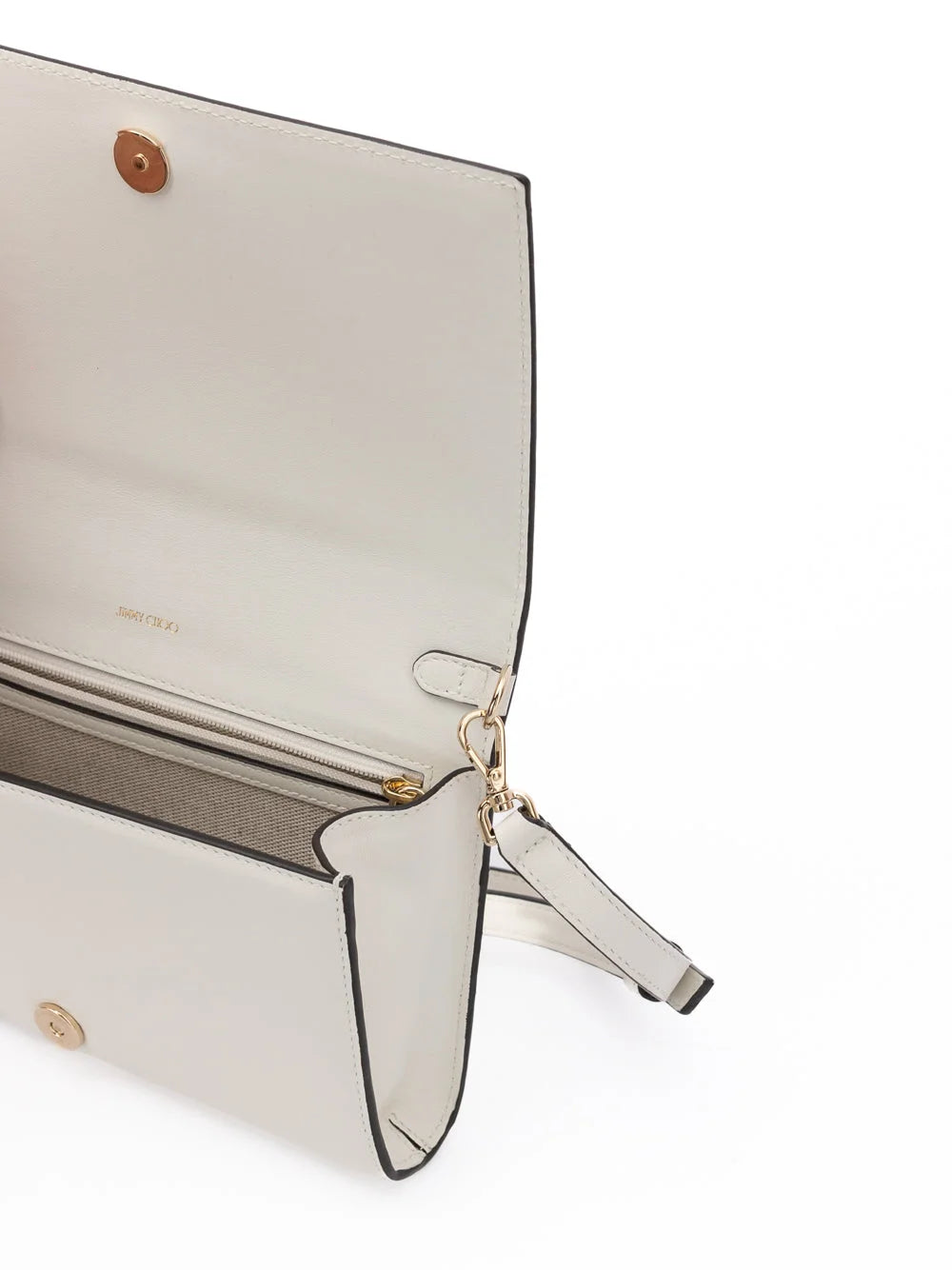 Jimmy Choo Fehér Avenue Bőr Vállpántos Táska
