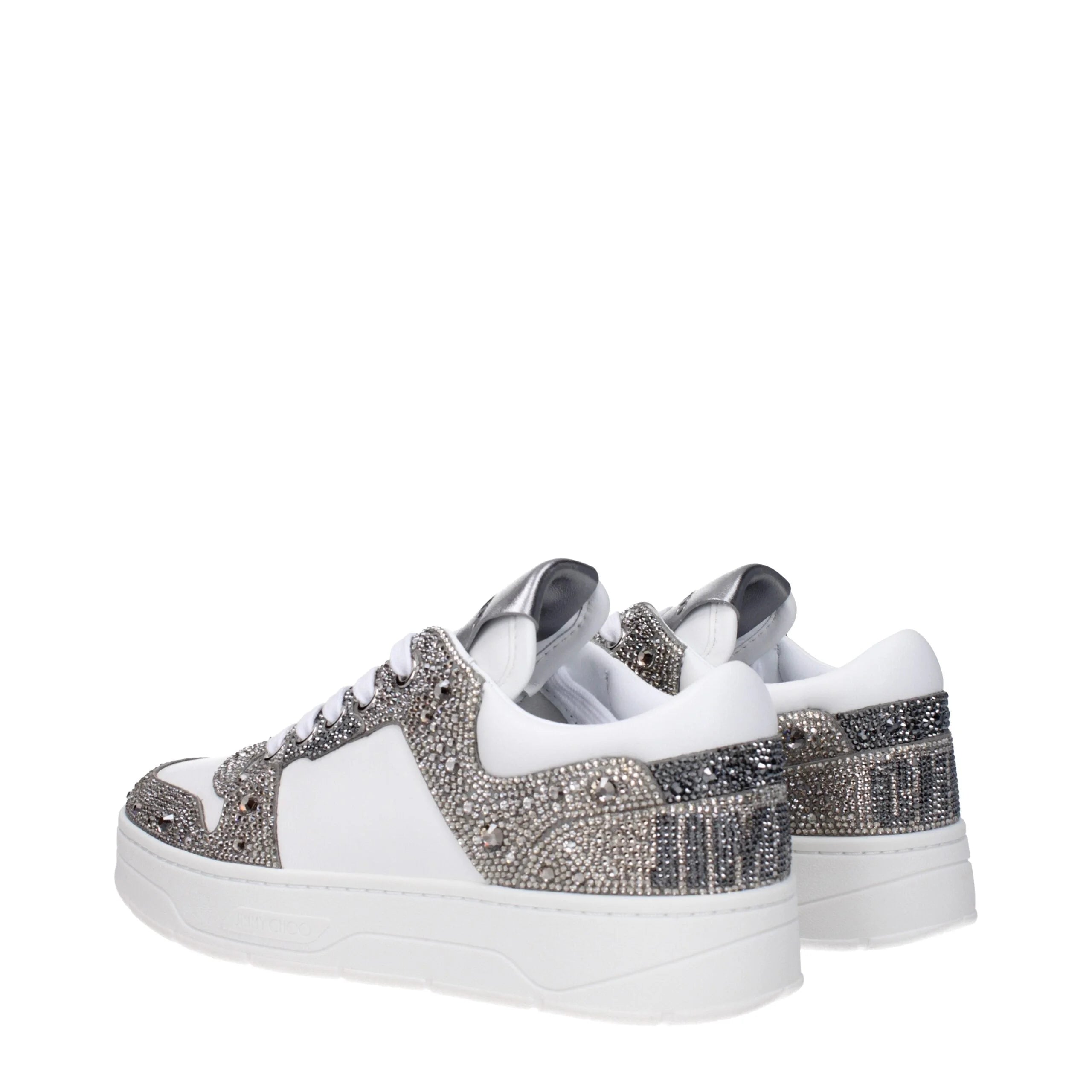 Jimmy Choo White Leather Chunky Sneakers - EU35/US5