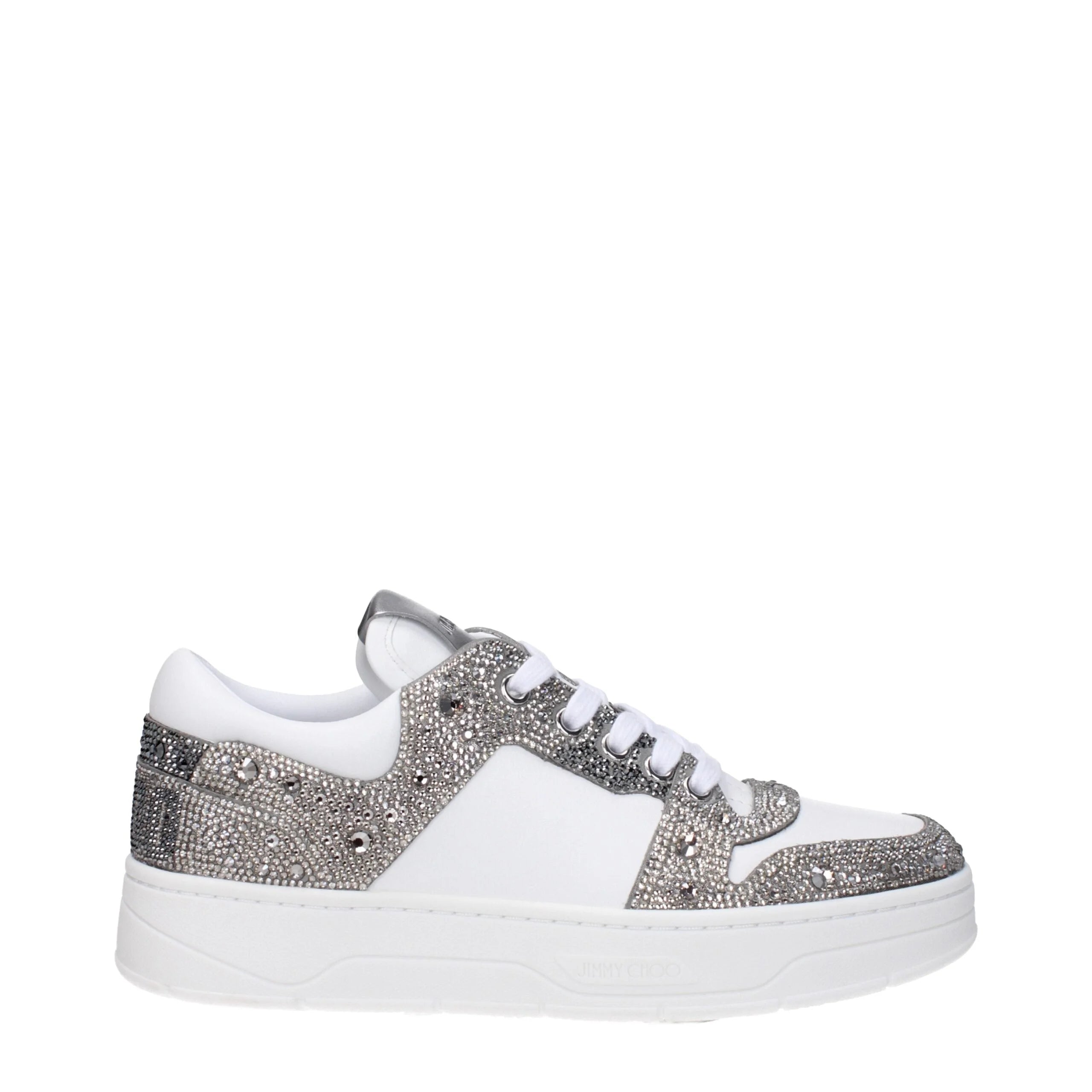 Jimmy Choo White Leather Chunky Sneakers - EU35/US5 - Sneakers