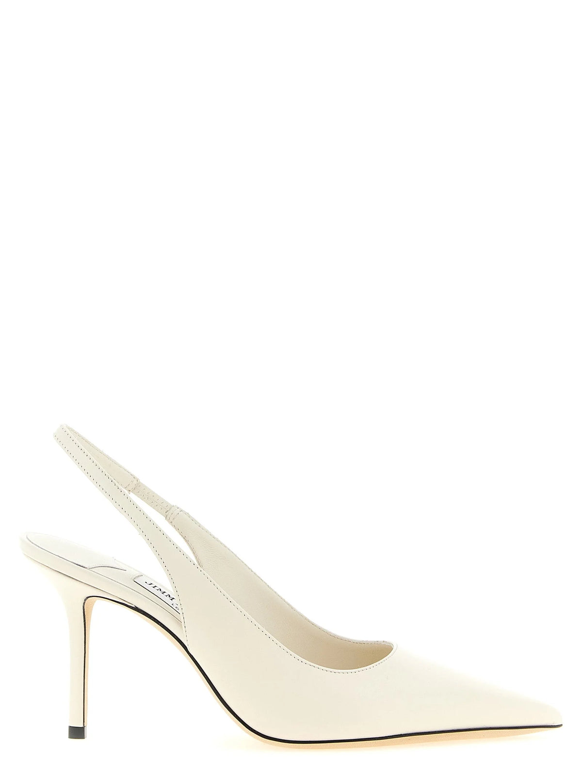 Jimmy Choo White Leather High Heel Pumps - EU39.5/US9.5