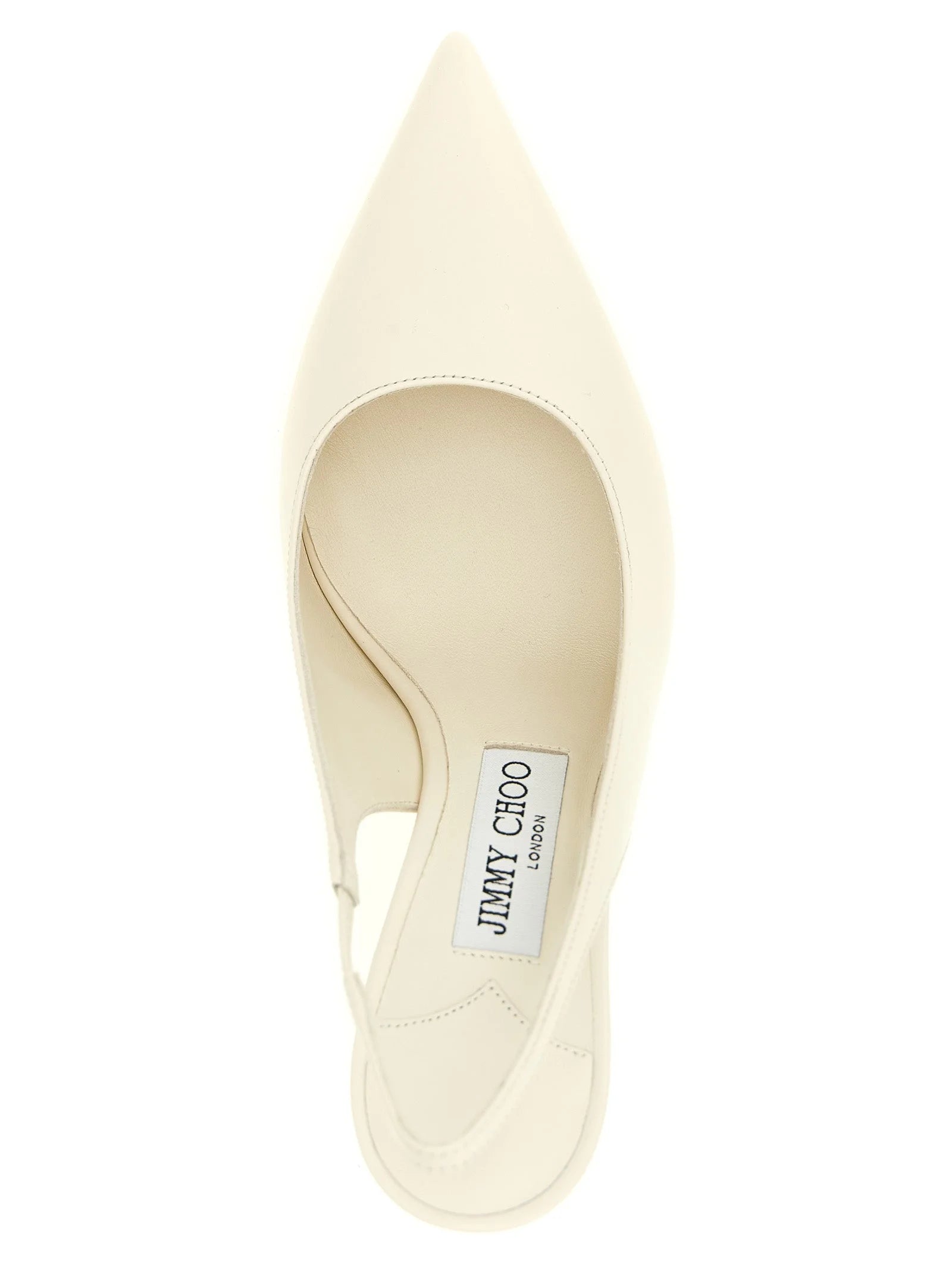 Jimmy Choo White Leather High Heel Pumps - EU39.5/US9.5