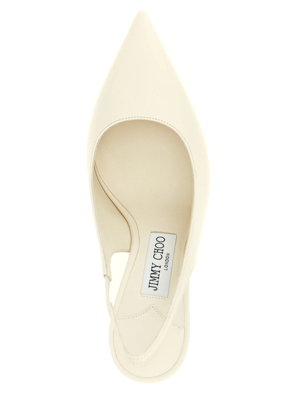 Jimmy Choo White Leather High Heel Pumps - EU39.5/US9.5
