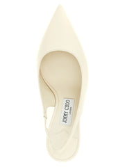 Jimmy Choo White Leather High Heel Pumps - EU39.5/US9.5
