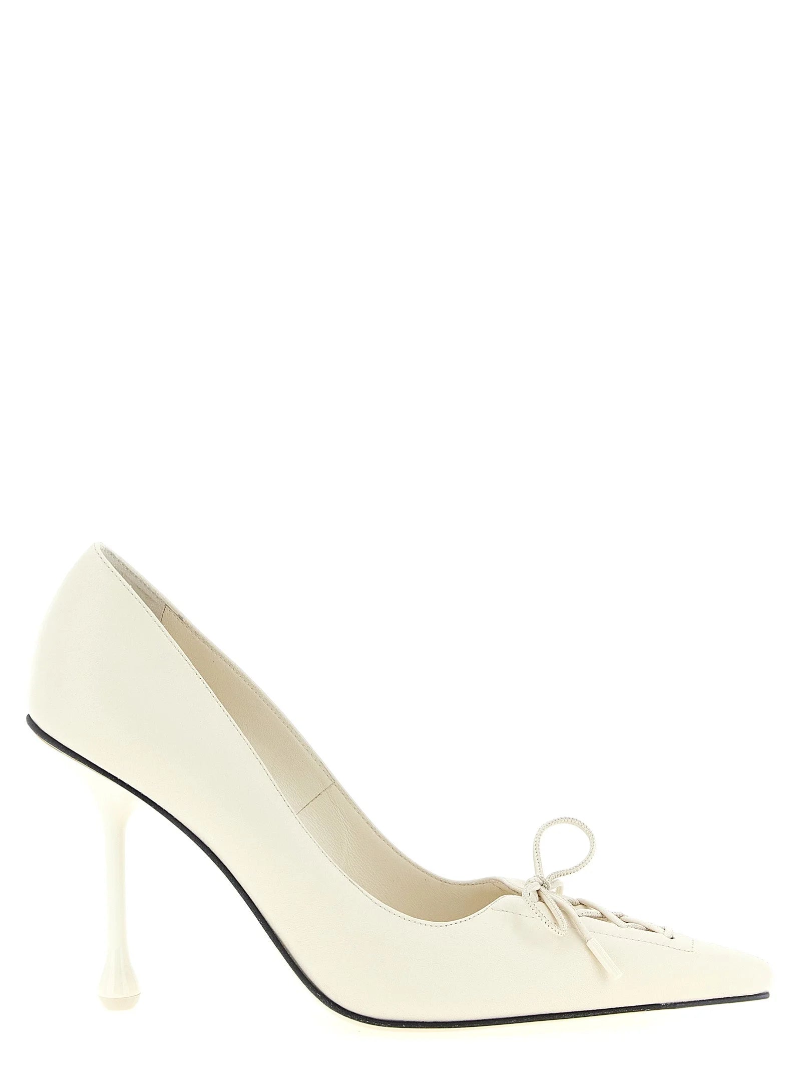 Jimmy Choo White Leather High Heel Pumps - EU41/US11