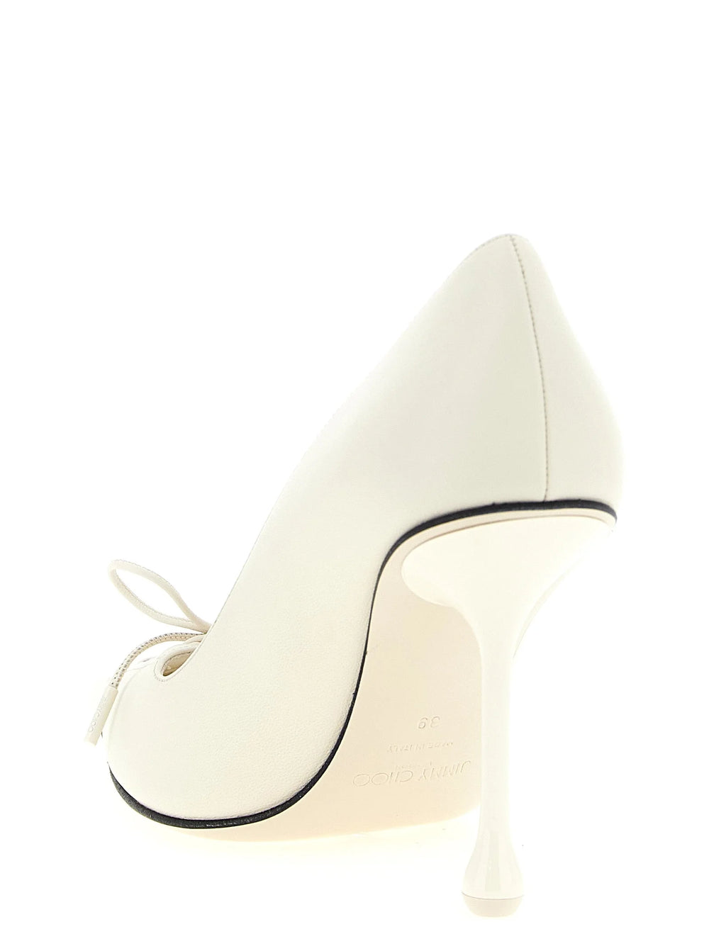 Jimmy Choo White Leather High Heel Pumps - EU41/US11
