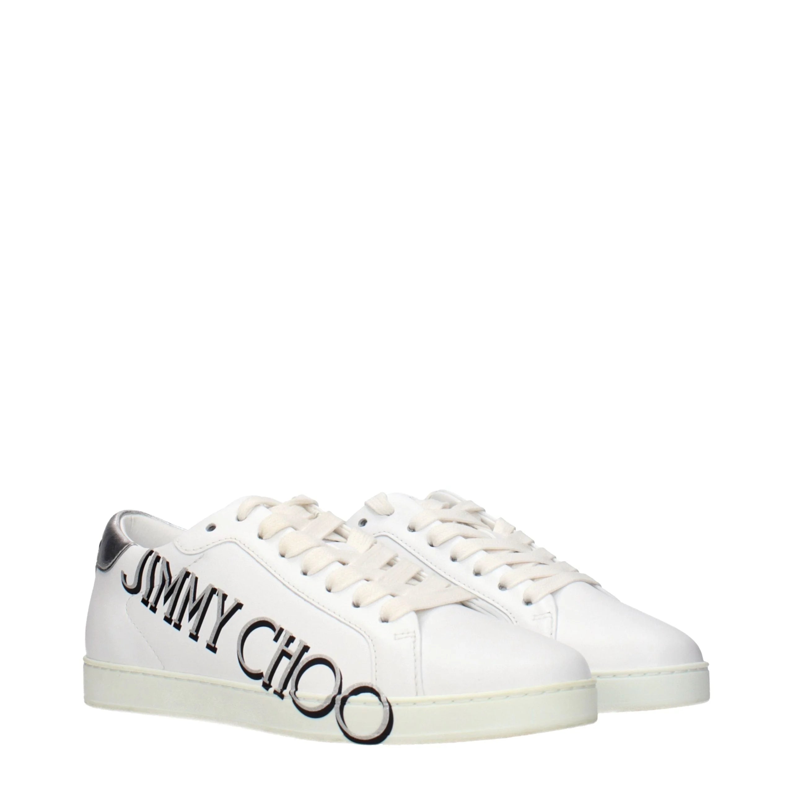 Jimmy Choo Sneakers baixos couro branco