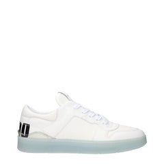 Jimmy Choo White Leather Low Tops