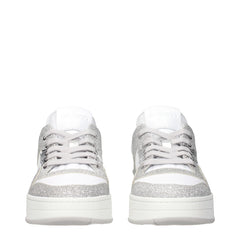 Jimmy Choo White Leather Low Tops
