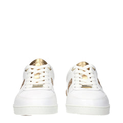 Jimmy Choo White Leather Low Tops