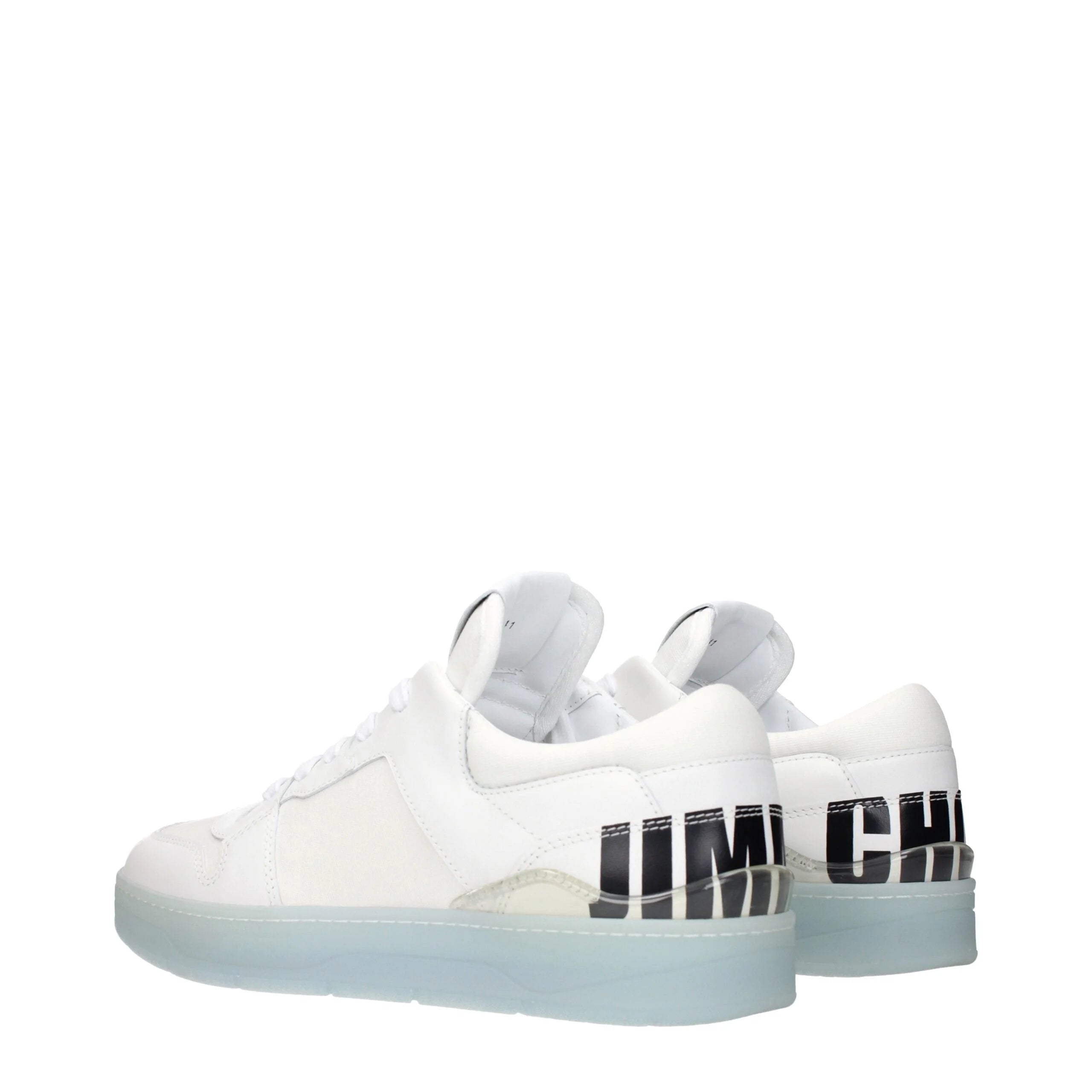 Jimmy Choo White Leather Low Tops