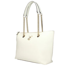 Jimmy Choo White Leather Shoulder Bag