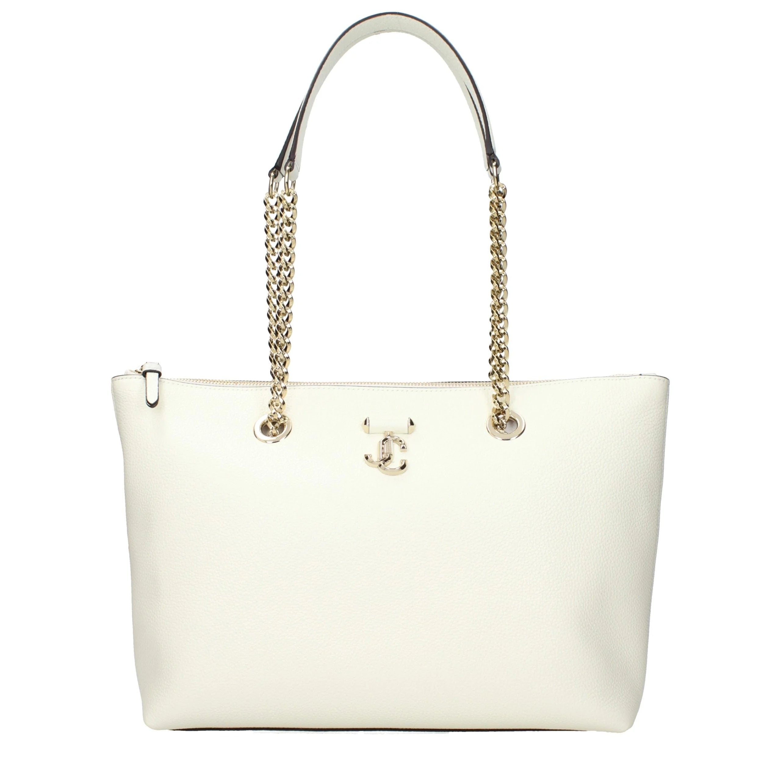 Jimmy Choo White Leather Shoulder Bag