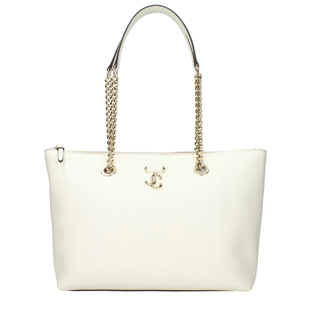 Jimmy Choo White Leather Shoulder Bag