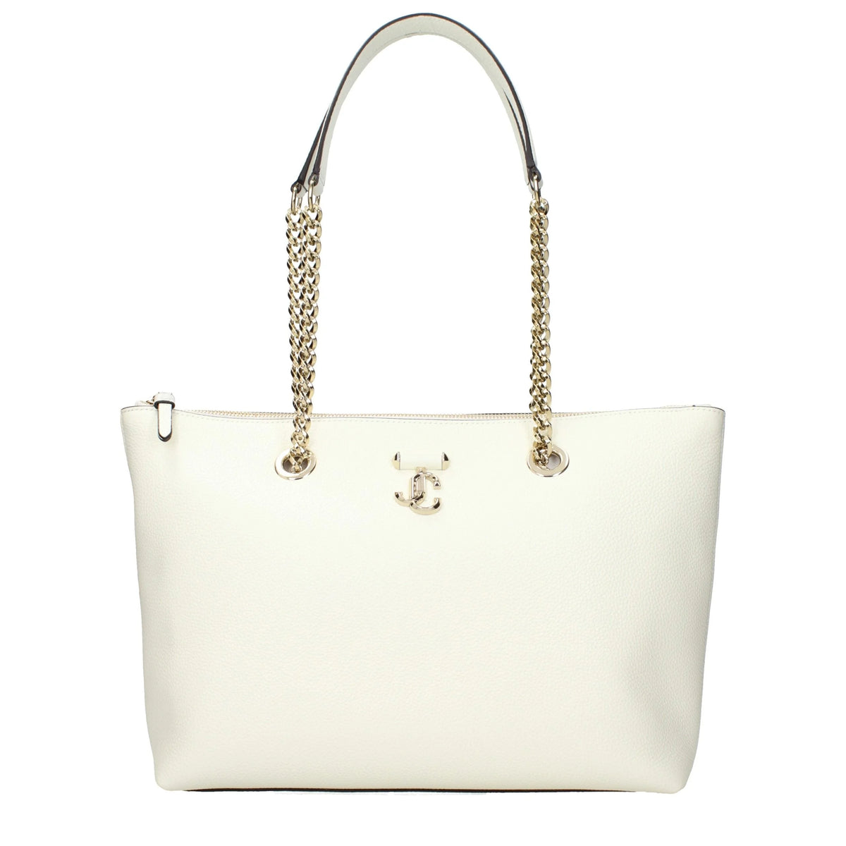 Jimmy Choo White Leather Shoulder Bag