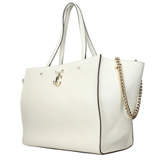 Jimmy Choo White Leather Shoulder Bags