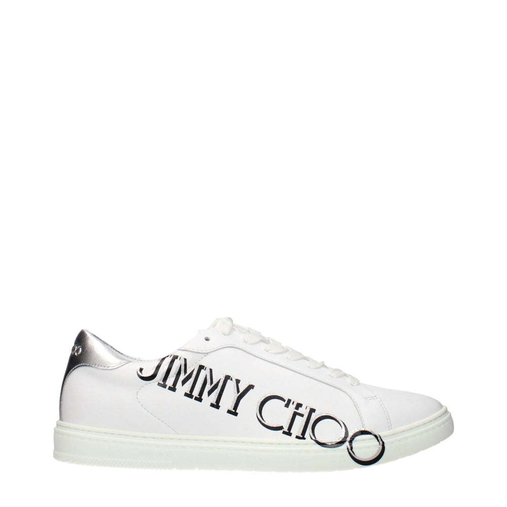 Jimmy Choo White Leather Sneakers