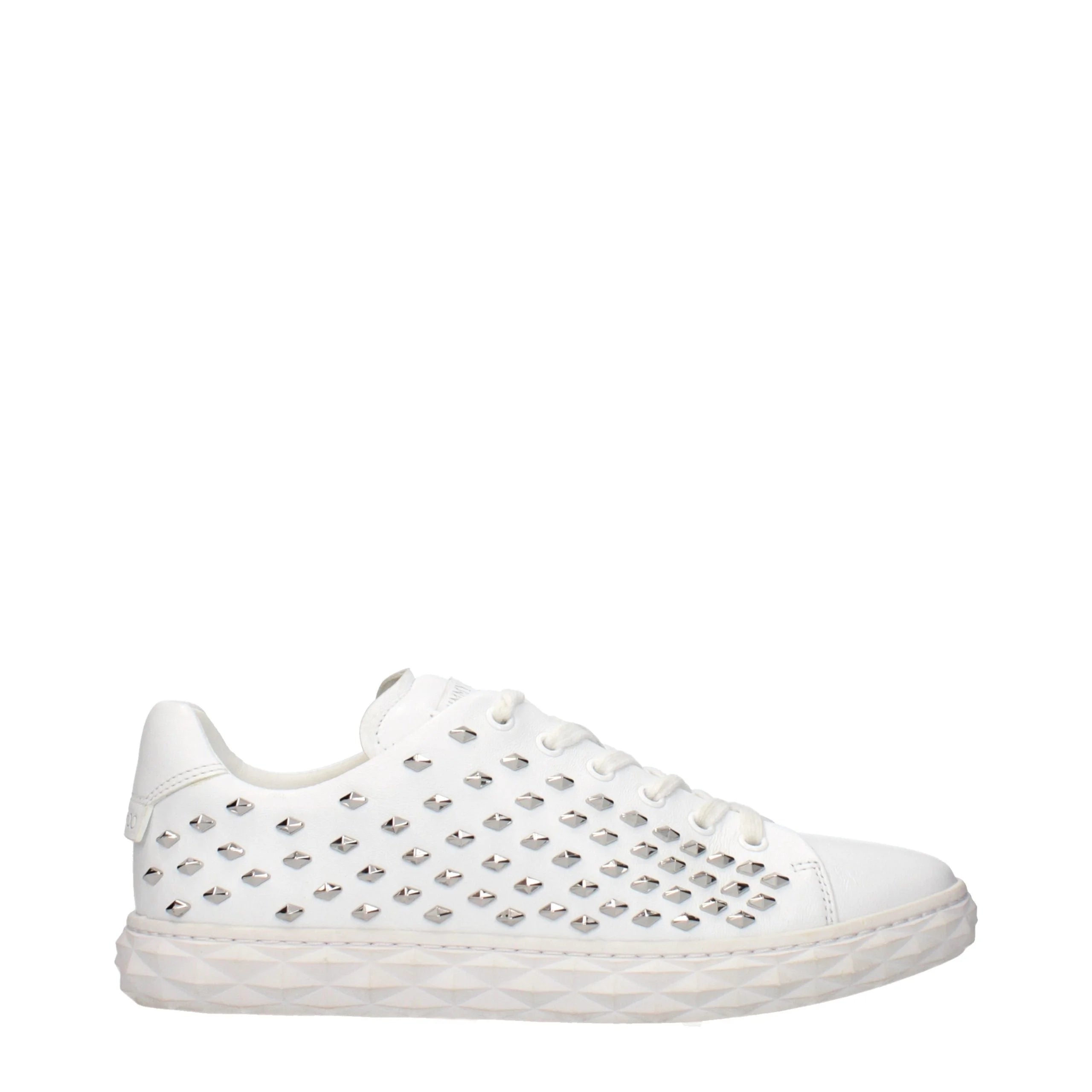 Jimmy Choo White Leather Sneakers