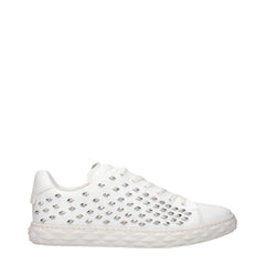 Jimmy Choo White Leather Sneakers