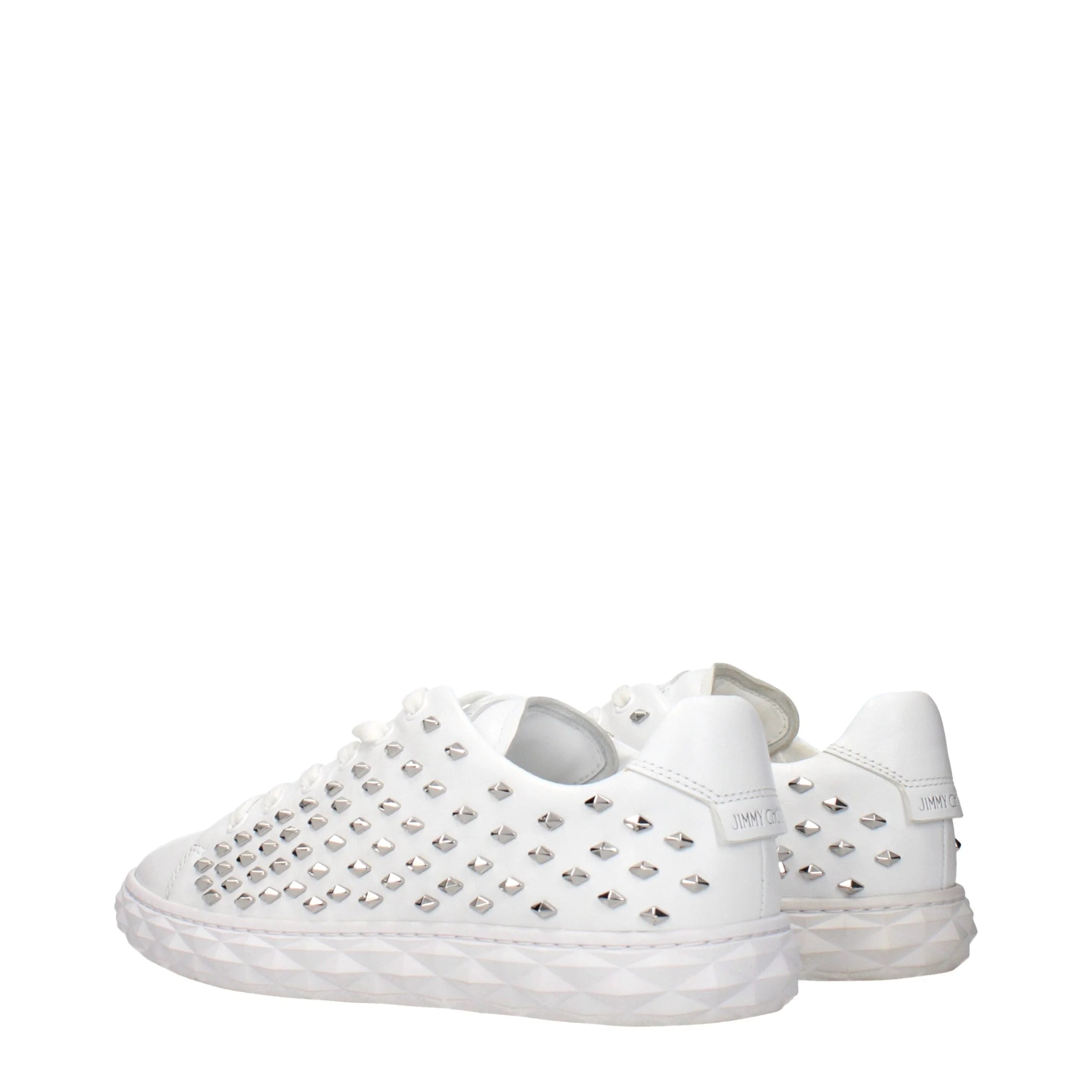 Jimmy Choo White Leather Sneakers