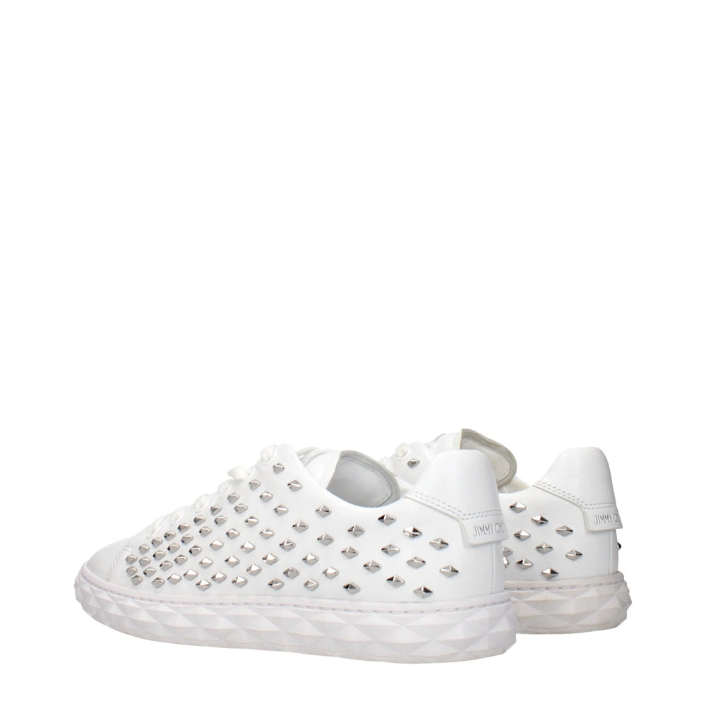 Jimmy Choo White Leather Sneakers