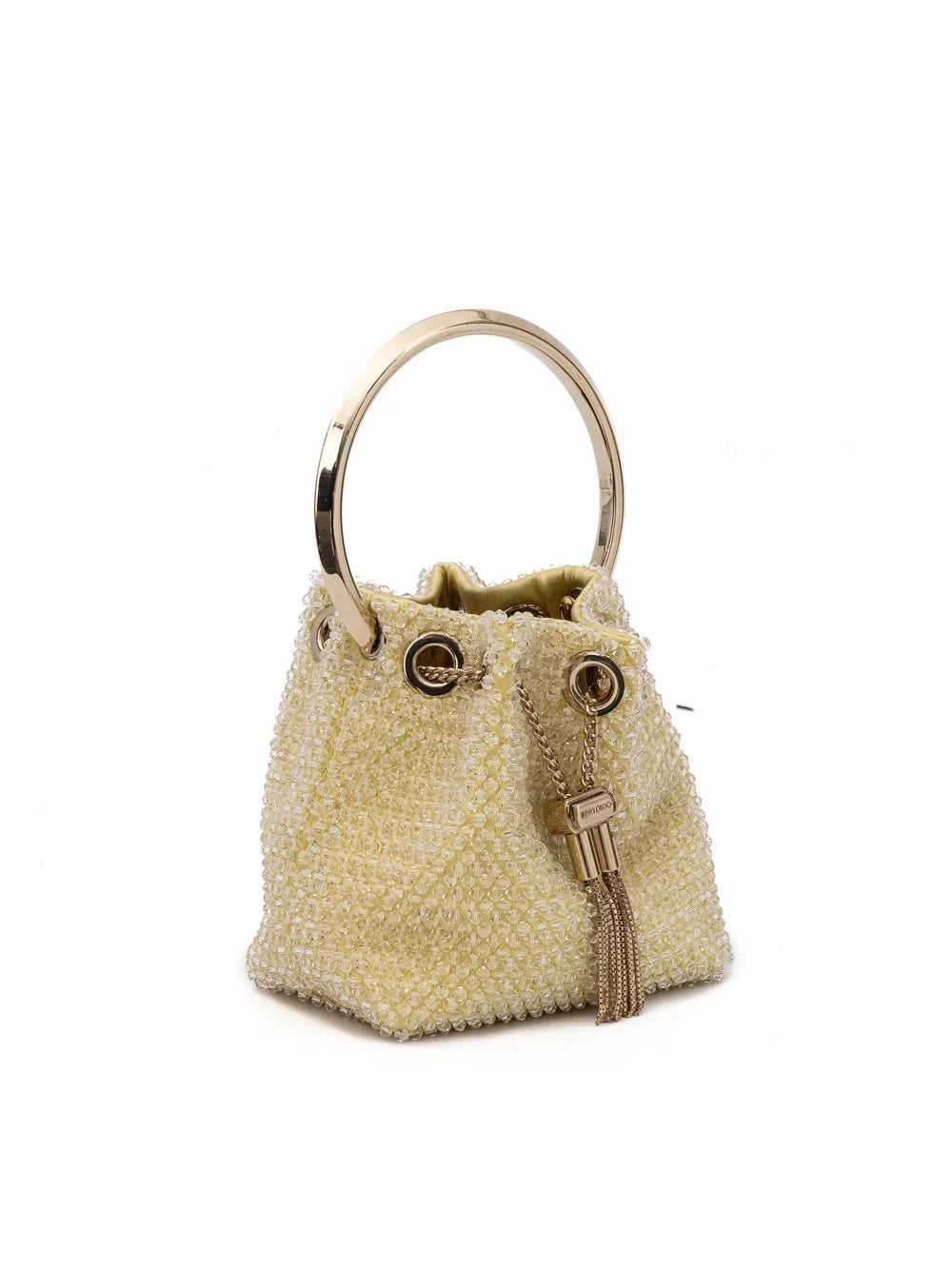Seau à micro cristaux jaune Bon Bon Jimmy Choo