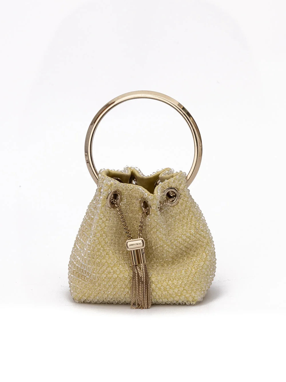 Seau à micro cristaux jaune Bon Bon Jimmy Choo