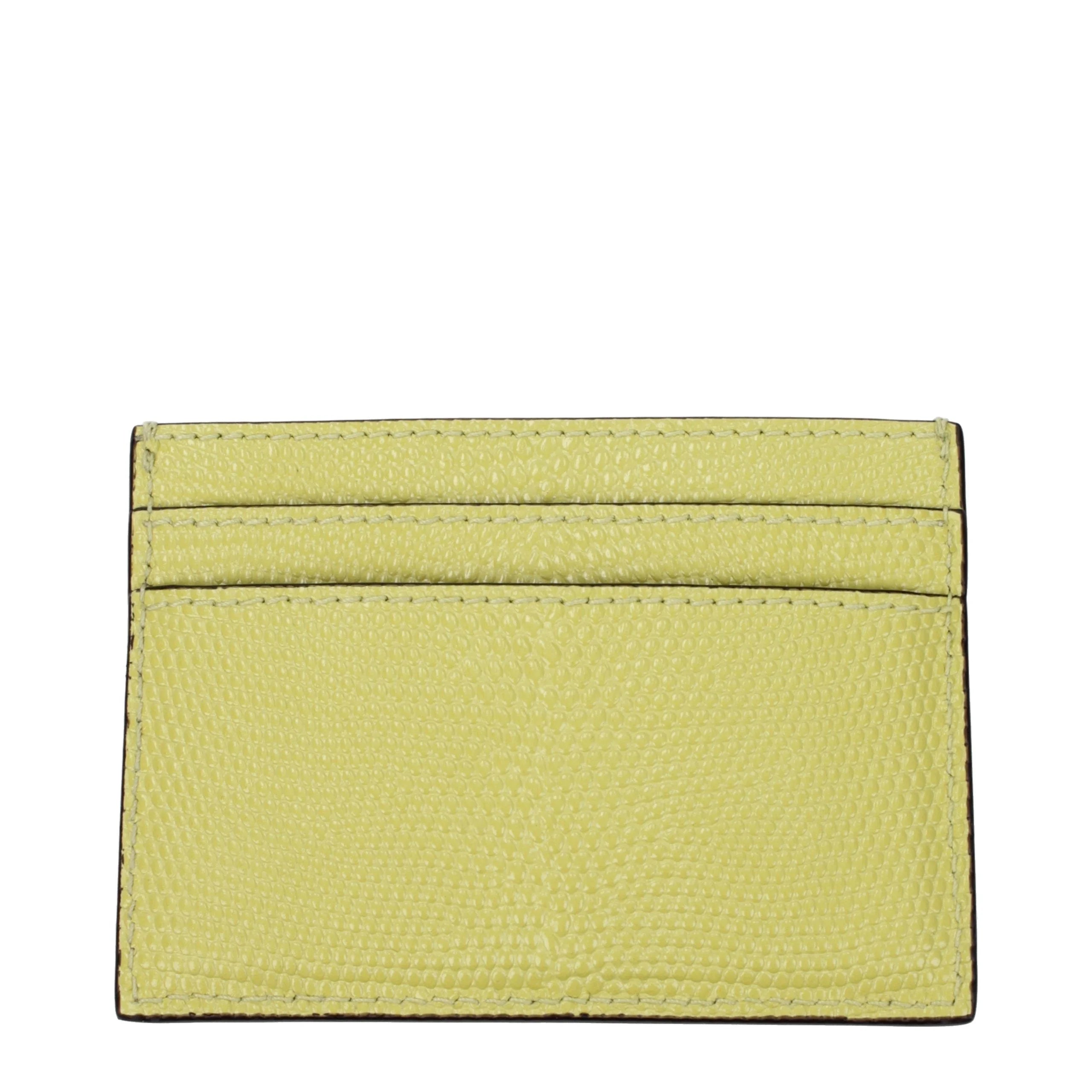Jimmy Choo Yellow Leather Cardholder