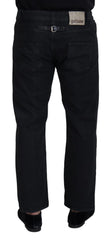 John Galliano Black Cotton Back Buckle Casual Denim Jeans - IT44 | XS - Jeans