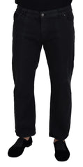 John Galliano Black Cotton Back Buckle Casual Denim Jeans - IT44 | XS - Jeans