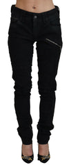 John Galliano Black Cotton Mid Waist Skinny Slim Fit Denim Jeans - W28 - Jeans