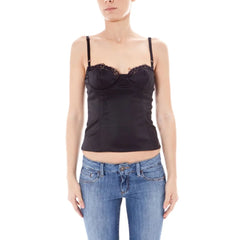 John Galliano Black Elastane Underwear - 44 - Tank Tops
