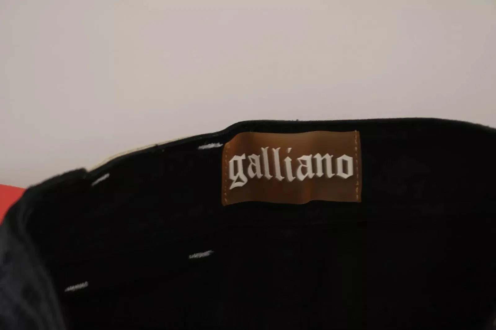 John Galliano Black Washed High Waist Flared Denim Casual Pants Jeans - Jeans