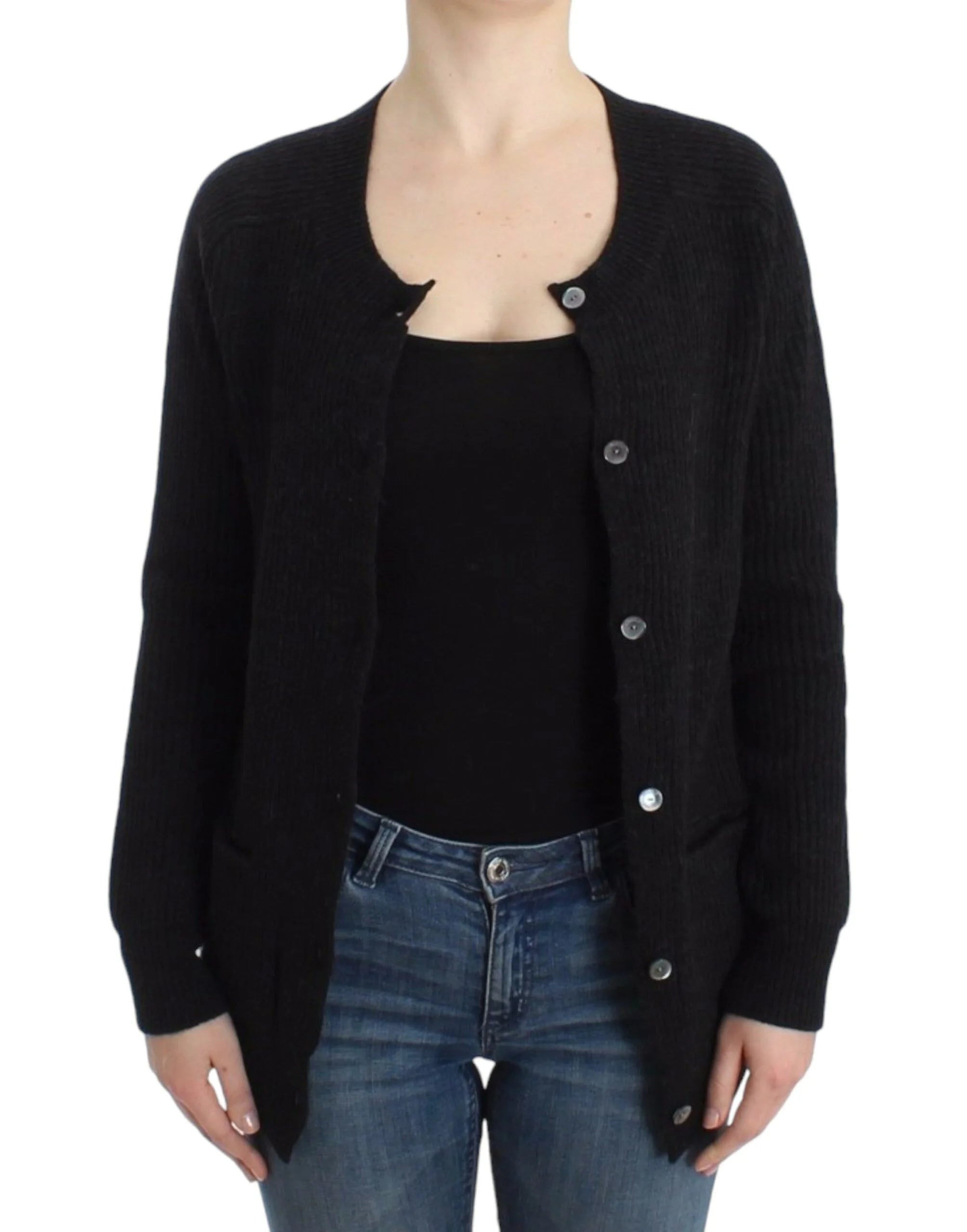John Galliano Black wool cardigan - M - Cardigans