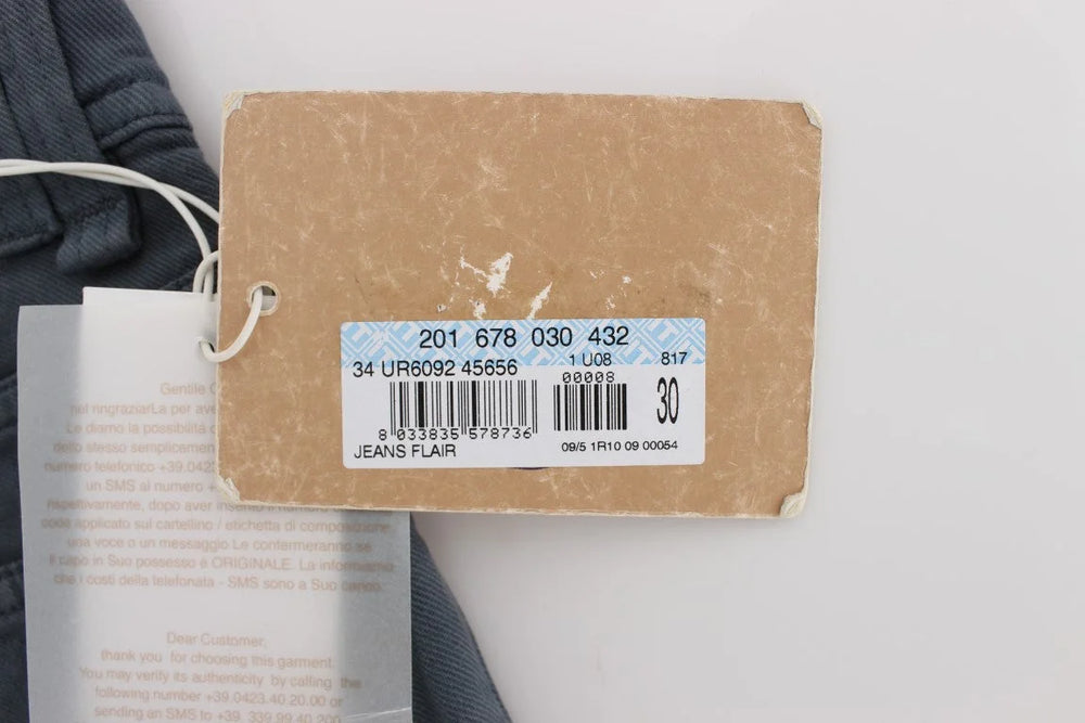 John Galliano Blue Cotton Blend Slim Fit Bootcut Jeans - W26 - Jeans