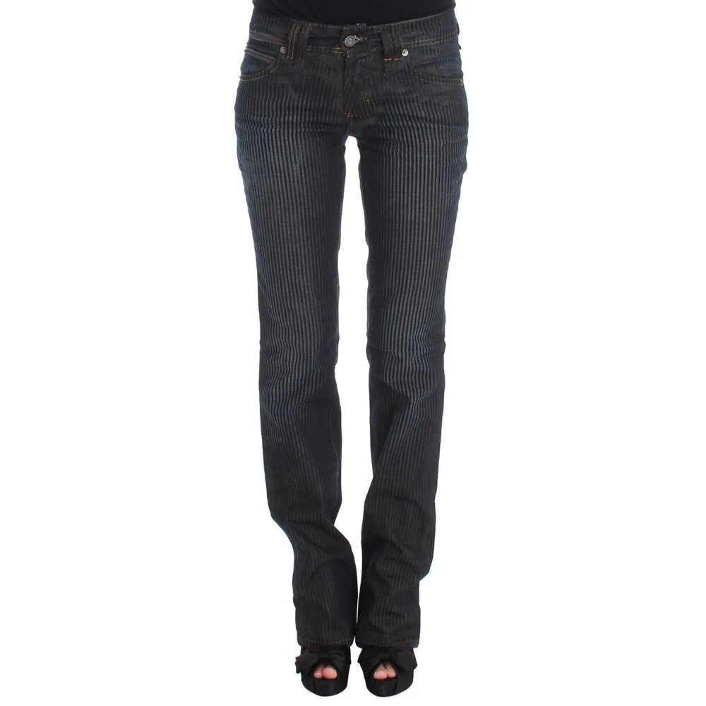 John Galliano Blue Cotton Bootcut Jeans - W26