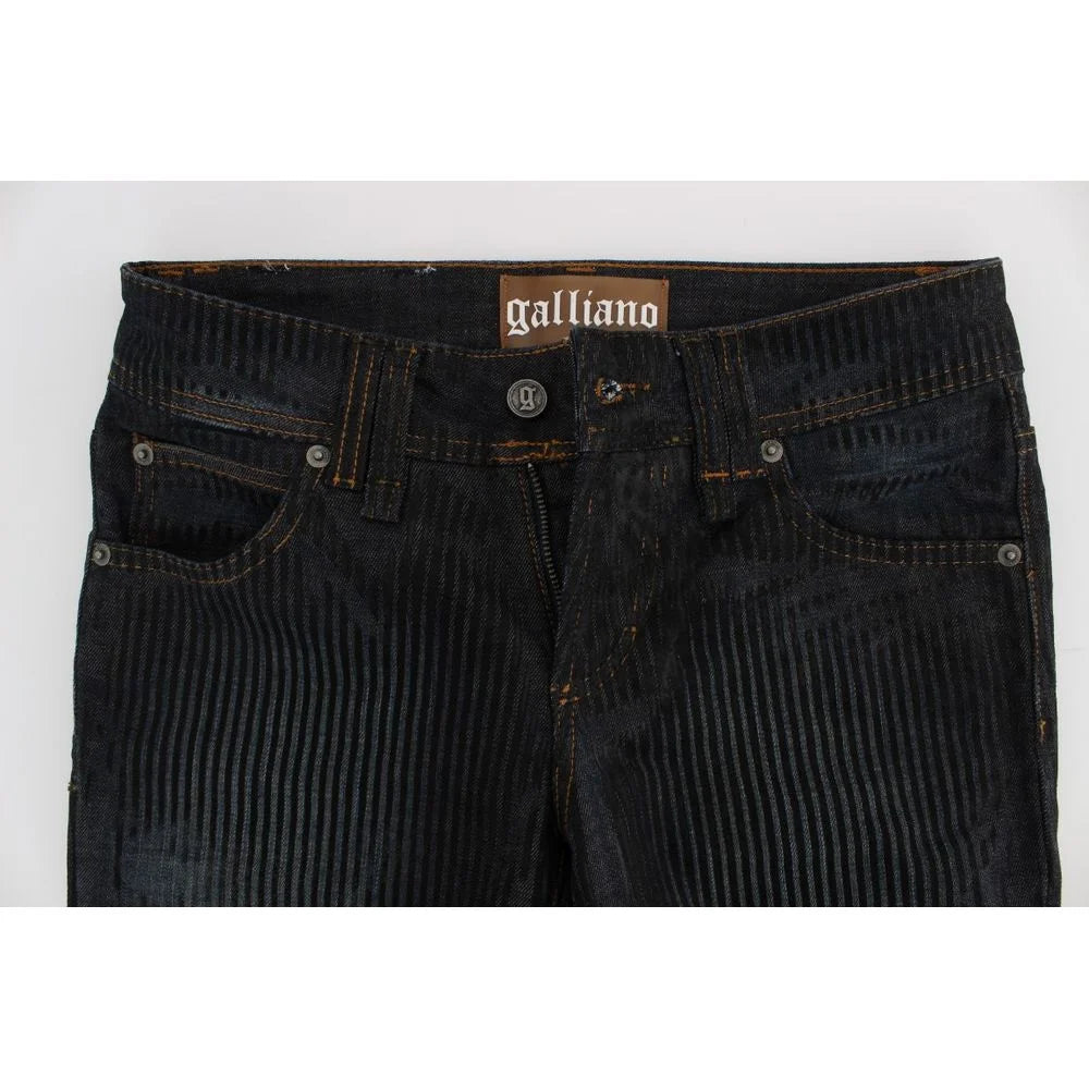 John Galliano Blue Cotton Bootcut Jeans - W26