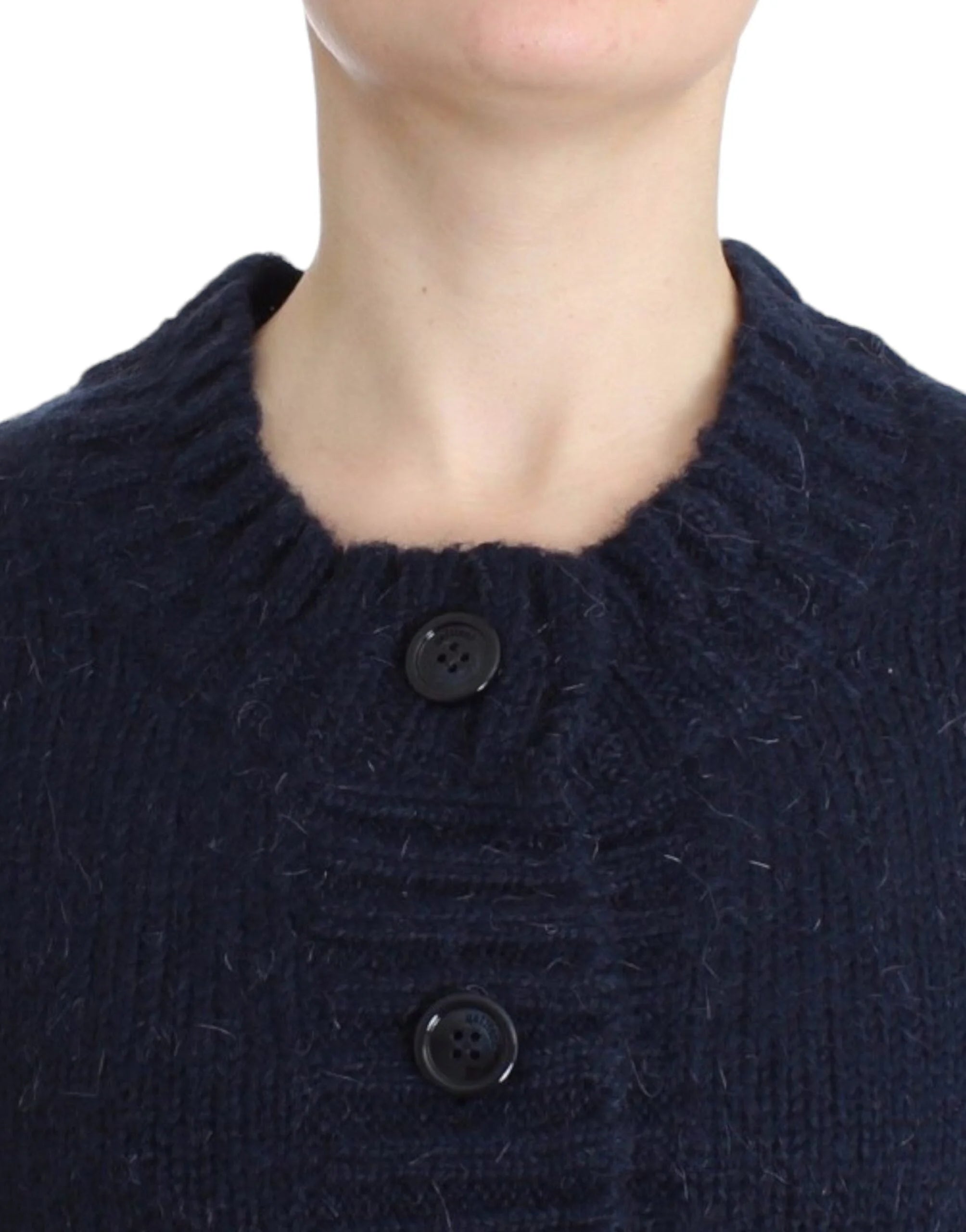 John Galliano Blue cropped cardigan - XS - Cardigans