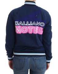 John Galliano Blue zip cotton cardigan - Cardigans