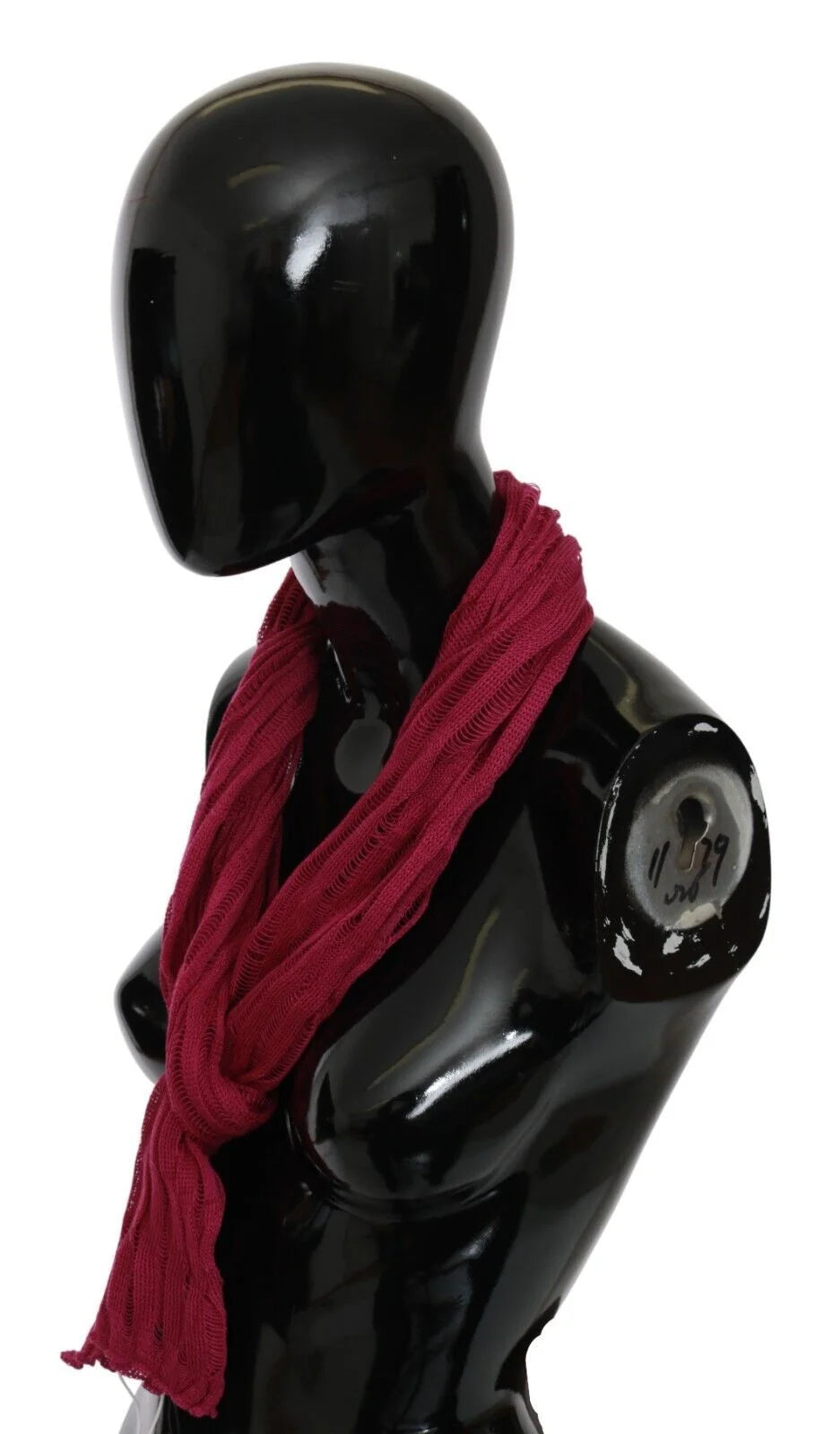John Galliano Bordeaux Neck Wrap Shawl Foulard Scarf - Scarves & Shawls